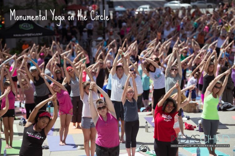 Monumental Yoga returns June 21st Downtown Circle to transform into community yoga movement