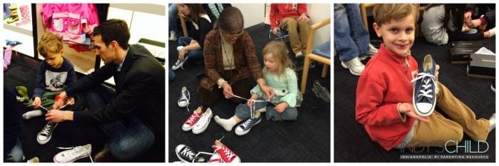 Nordstrom Kids Shoe Tying Clinic_Indy's Child Magazine