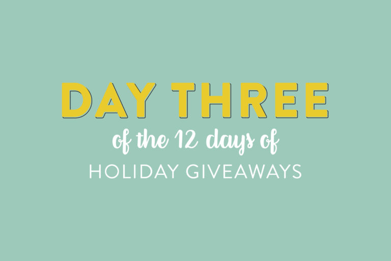 Day 3 of the 12 Days of Giveaways!