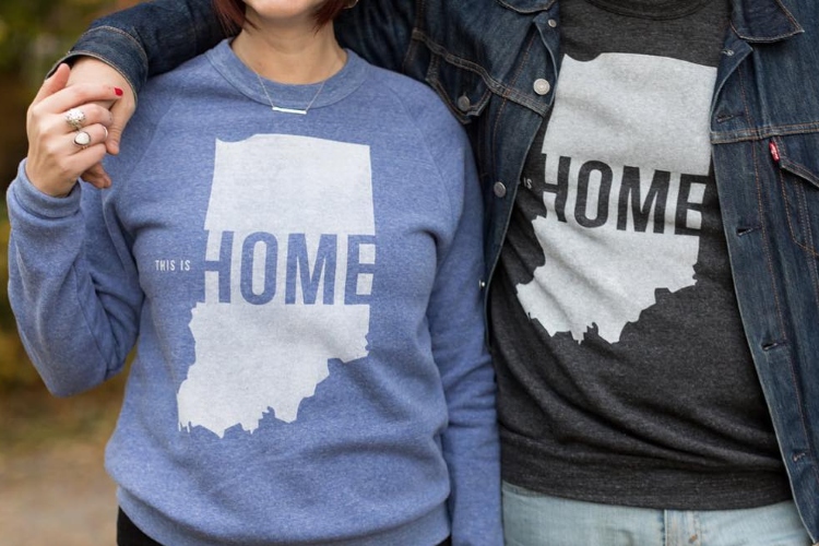 Uniting the State of Indiana, One T-Shirt at a Time How local apparel company United State of Indiana is giving back while staying afloat.