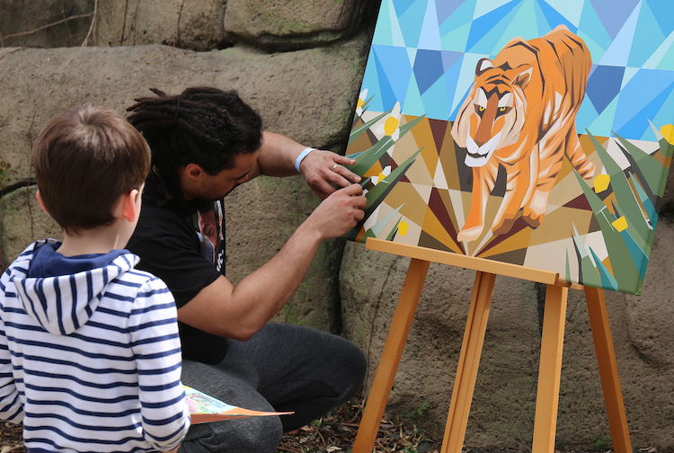 Paint Out Day at the Indianapolis Zoo