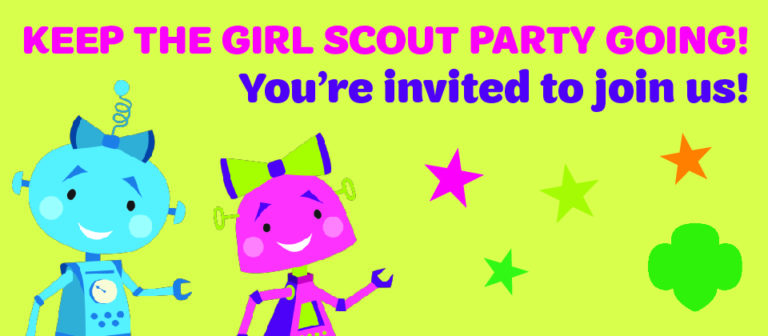 You’re invited to join Girl Scouts Robot Parties coming in September and October