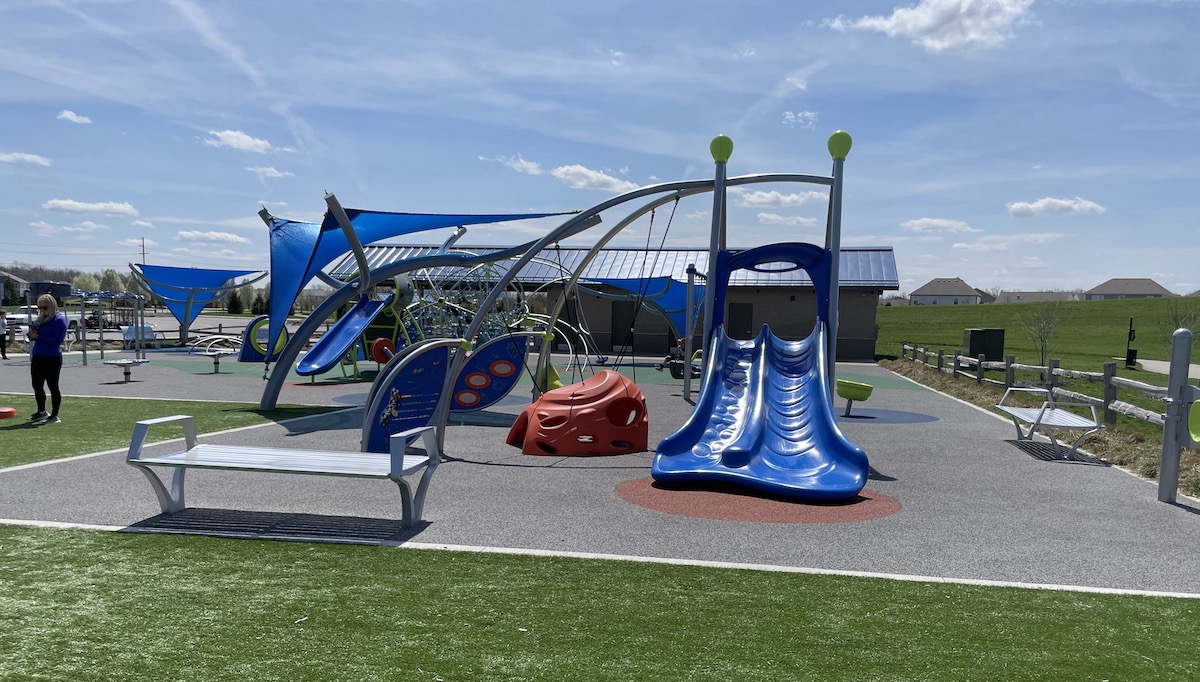 playground at Main Street Park in Whitestown