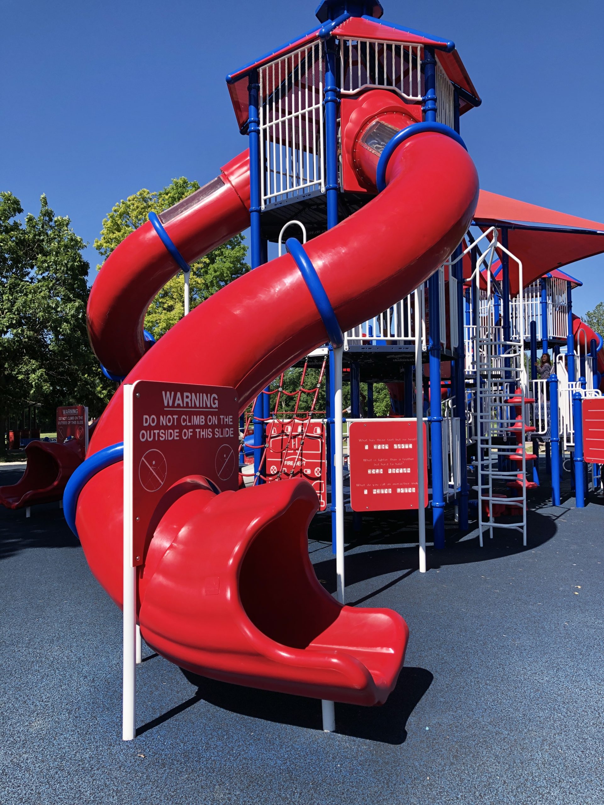 Twisty Slide at Rock Playground Hummel Park Playground