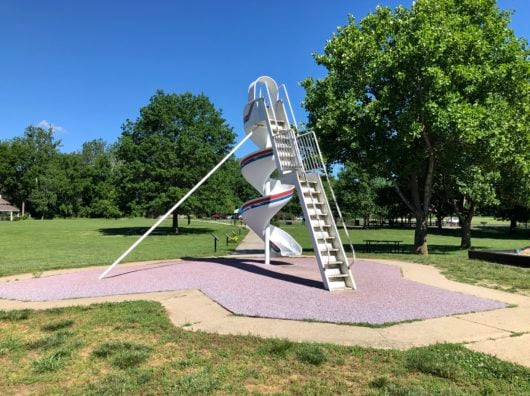 Slide at Rock Playground Hummel Park Playground