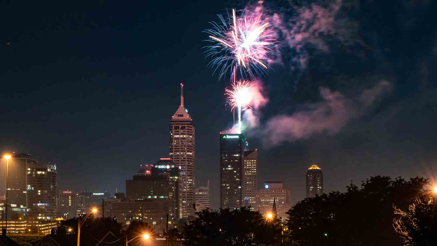 Downtown Indianapolis Fireworks