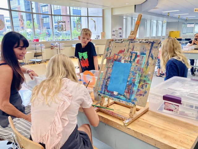 Top 15 Things to Do in Fishers with Kids (2025) 6 Kids crafting at Ignite Art Studio and Makerspace inside HEPL Fishers