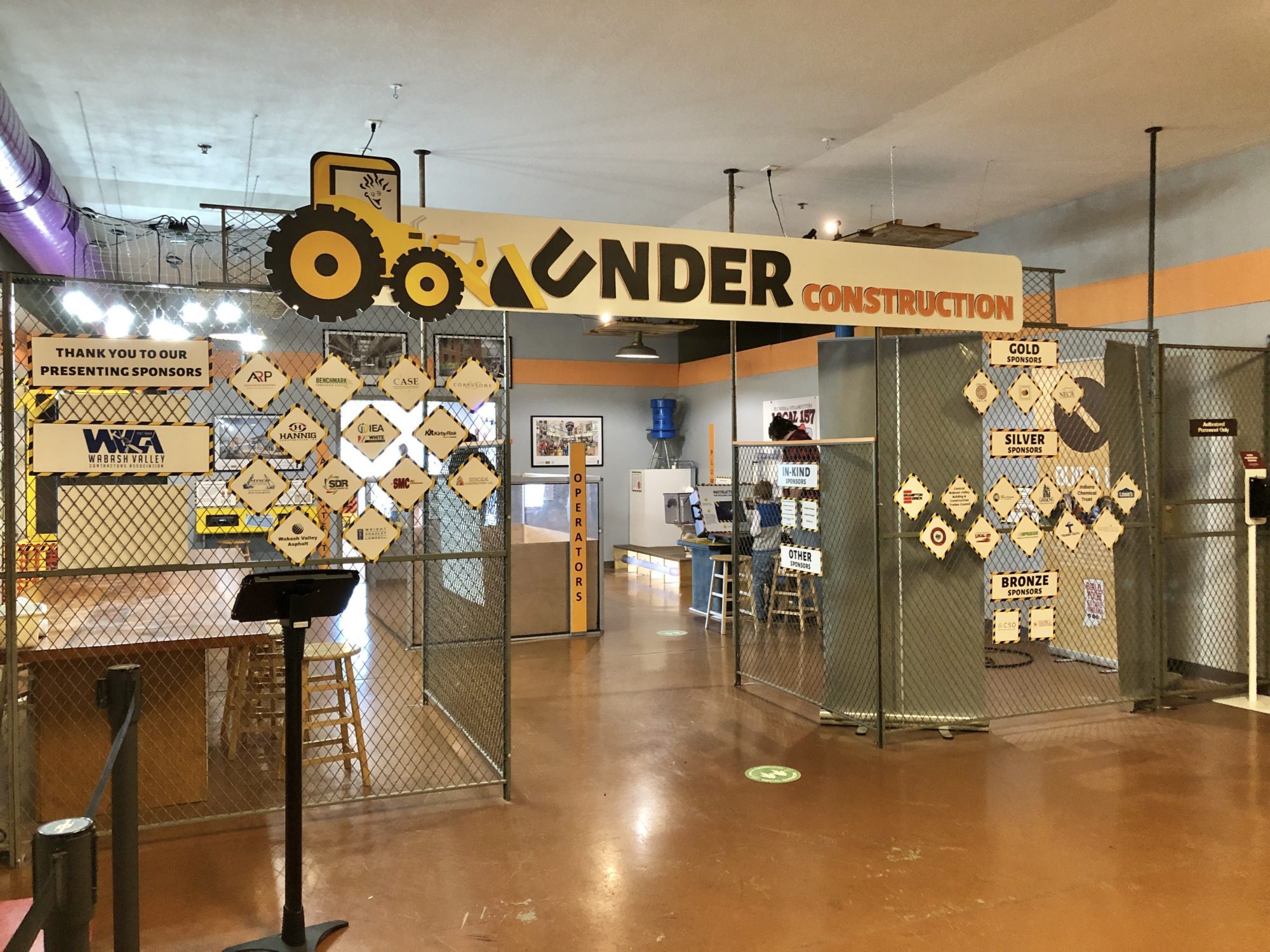 Under Construction Exhibit at the Terre Haute Children's Museum
