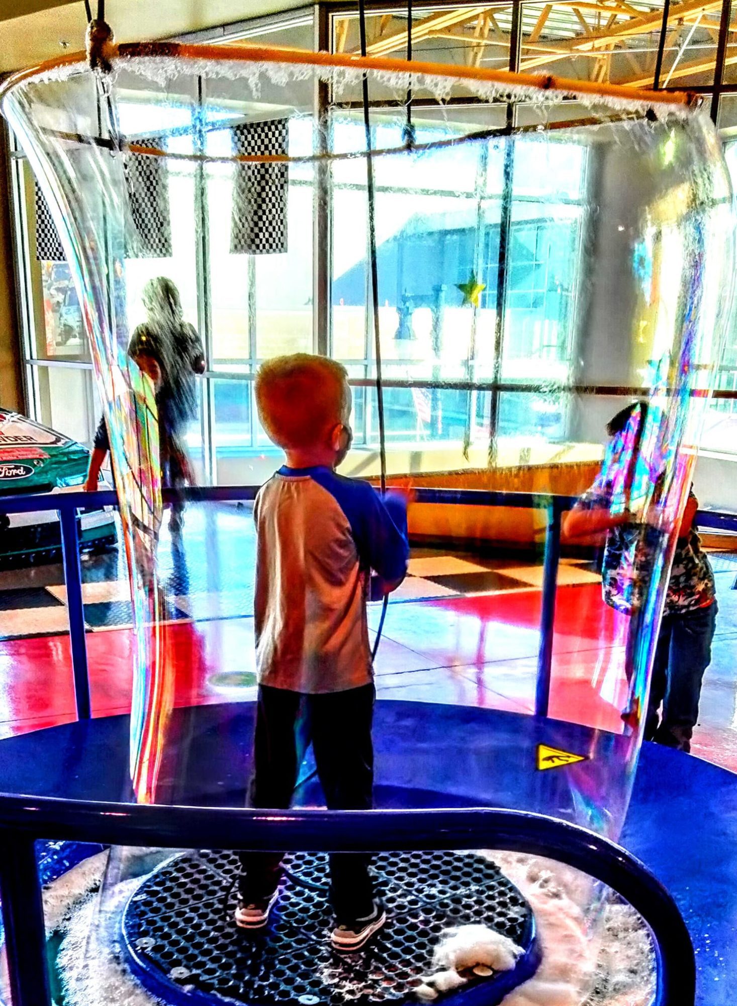 The Bubble Ring, a larger-than-life bubble maker, at the Terre Haute Children's Museum