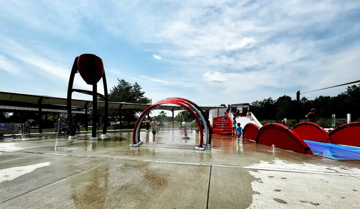 Water playground at Lawrence W. Inlow Park