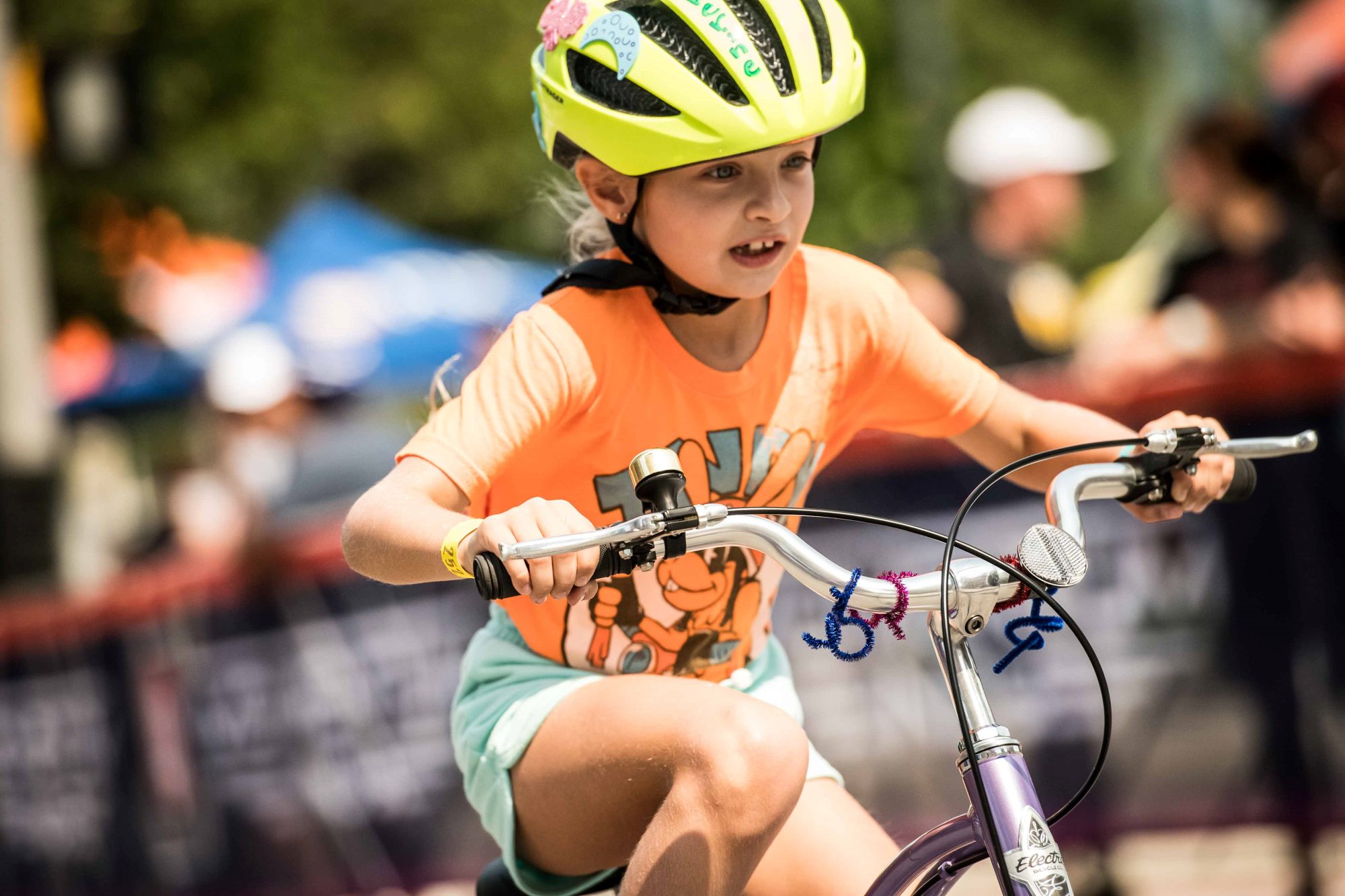 kids, bicycle, race