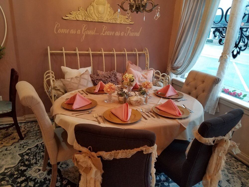 The Tea Room of Rustic Root for a baby shower venue 