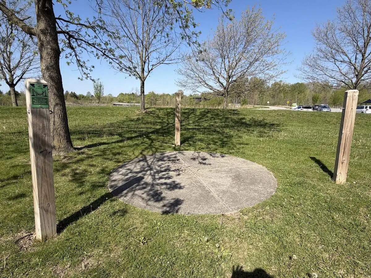 West Park in Carmel: A Year-Round Playground, Splash Pad and Sledding Destination 10 Bring-your-own-hammock hookup station at West Park in Carmel