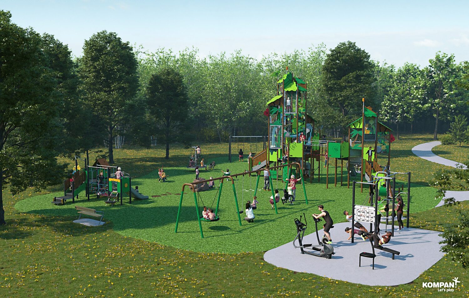 forest park new playground
