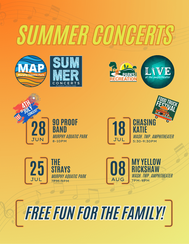 Murphy Aquatic Park 
Summer Concerts