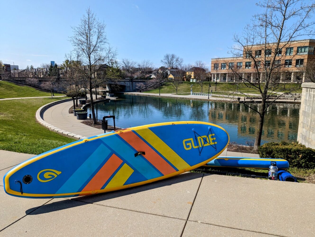 Free Paddle Board Yoga on the Canal