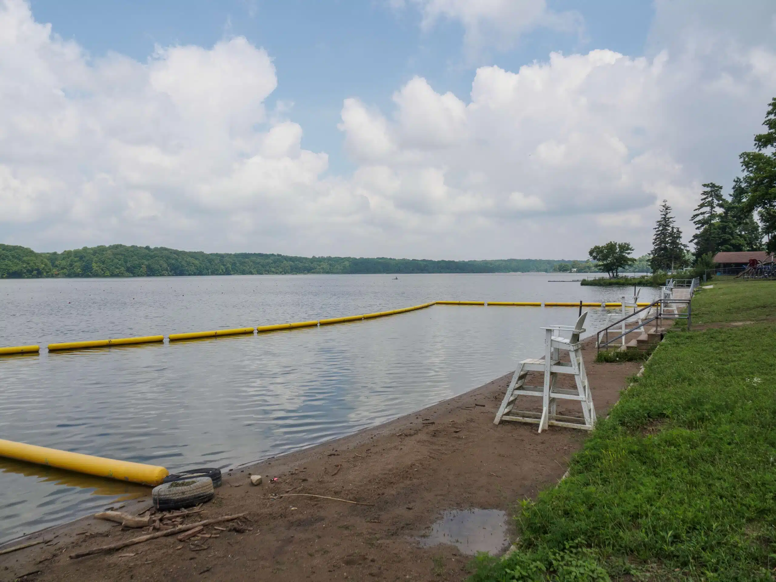 The Beach at Eagle Creek Park is Open for Swimming