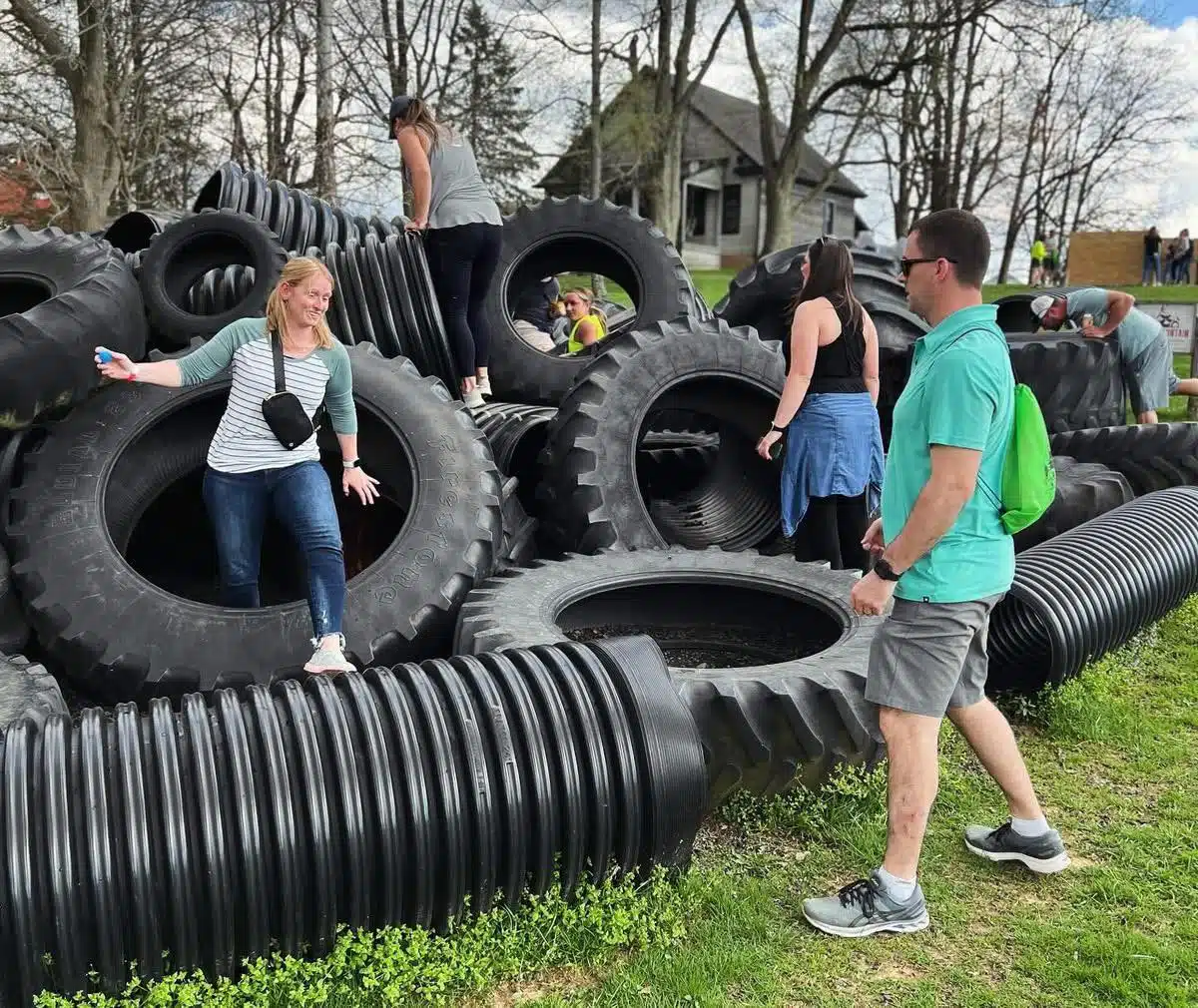 The Ultimate Adult-Only Easter Egg Hunt at Dull's Tree Farm 1 adult easter egg hunt dulls tire pile