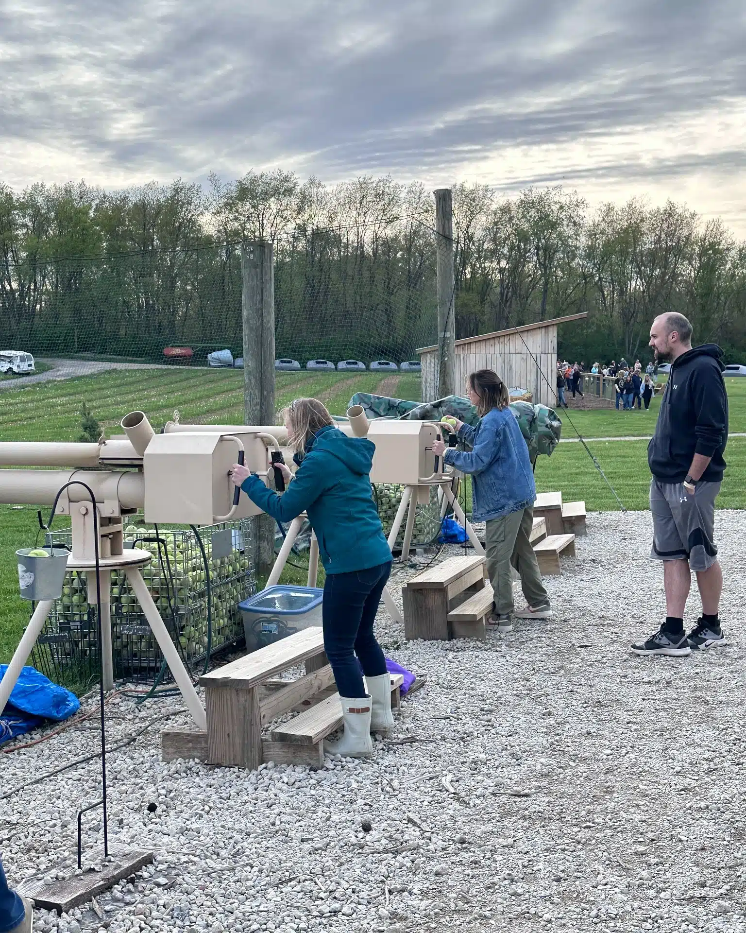 The Ultimate Adult-Only Easter Egg Hunt at Dull's Tree Farm 5 apple shooting at dulls easter egg hunt