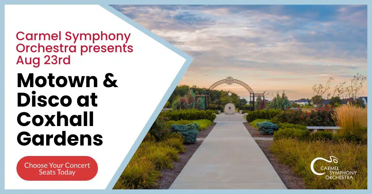 Carmel Symphony Orchestra Coxhall Gardens Summer MOTOWN & DISCO Concert