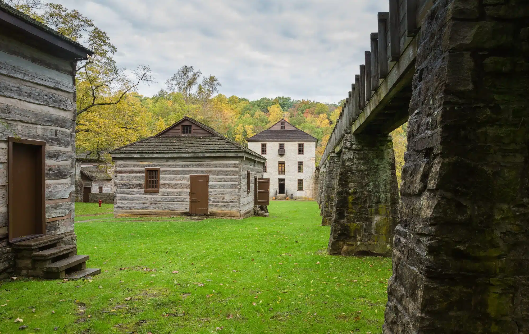 Spring Mill State Park village