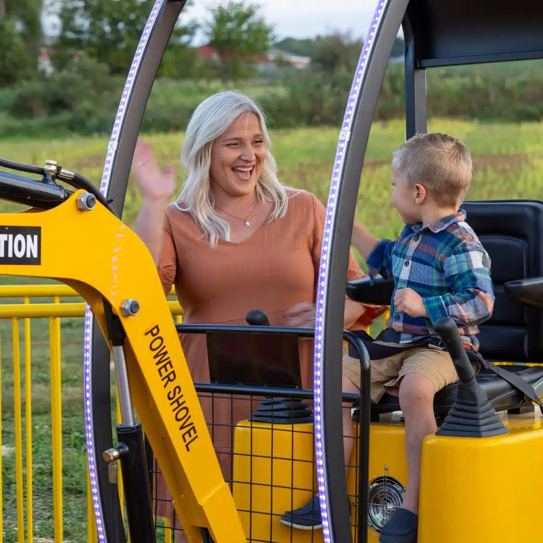 Construction-Themed Adventure Indiana Harvest Tyme Family Farm 