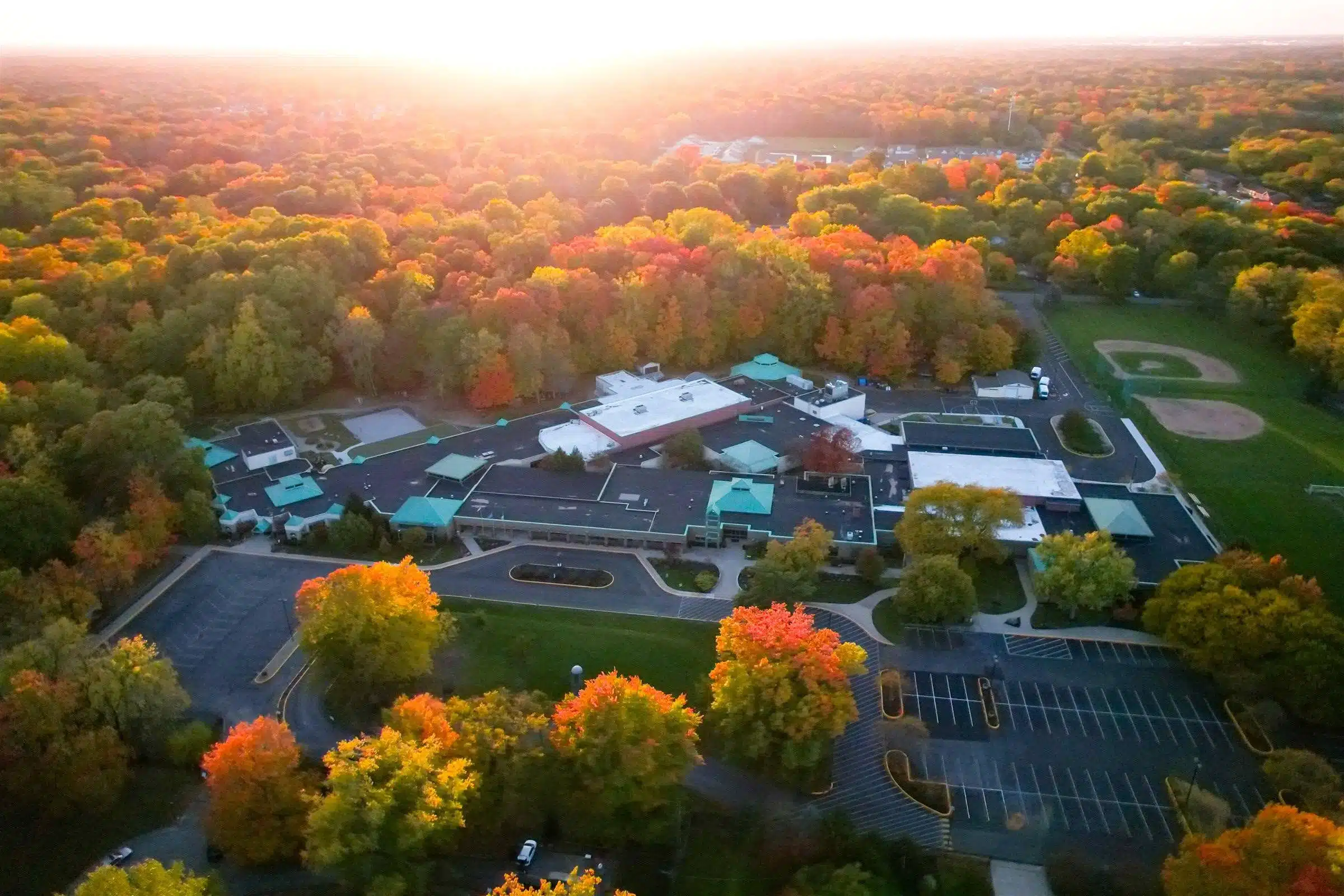 The Orchard School 1 new drone shot