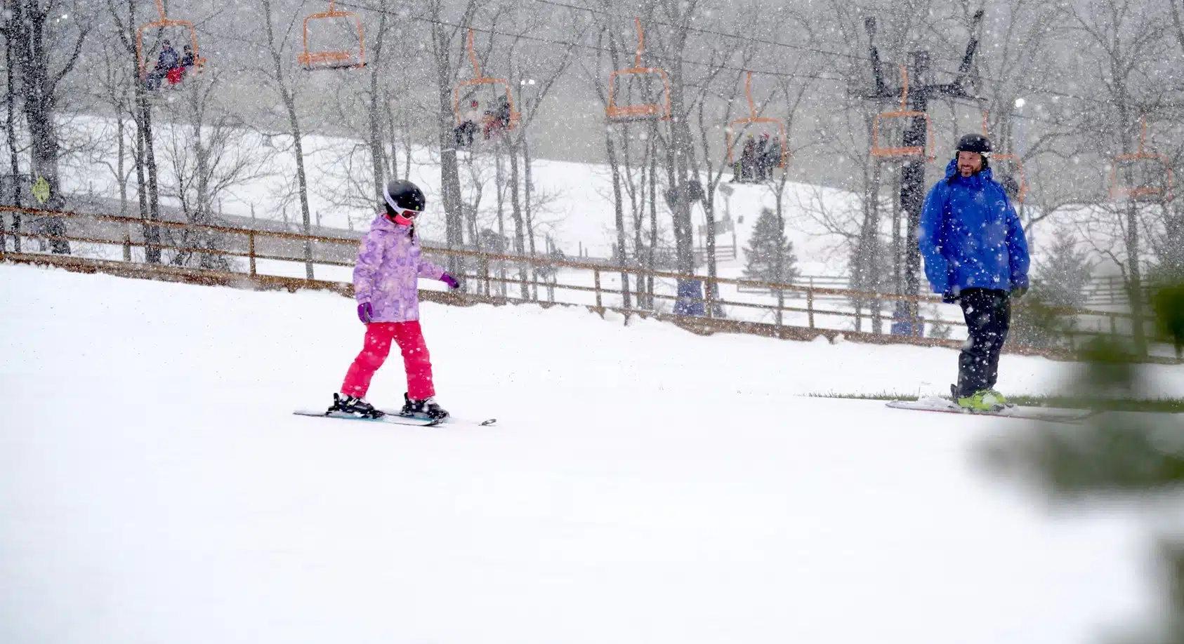girl skiiing Snow Tubing at Perfect North Slopes: Just 90 Minutes from Indy