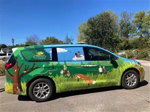 The Trailhopper, Zionsville Parks and Recreation's mobile nature center van