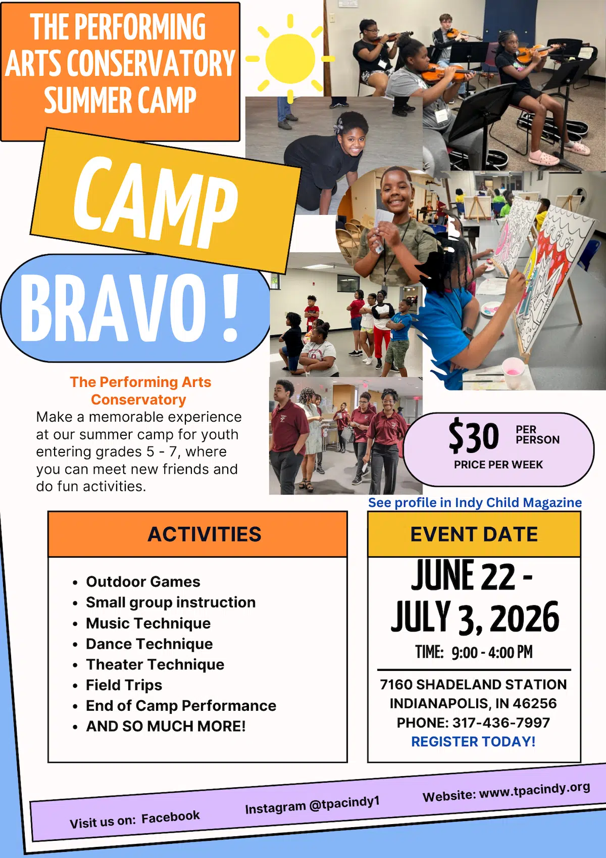 Camp Bravo: The Performing Arts Conservatory Summer Camp 1 Camp Bravo: The Performing Arts Conservatory Summer Camp