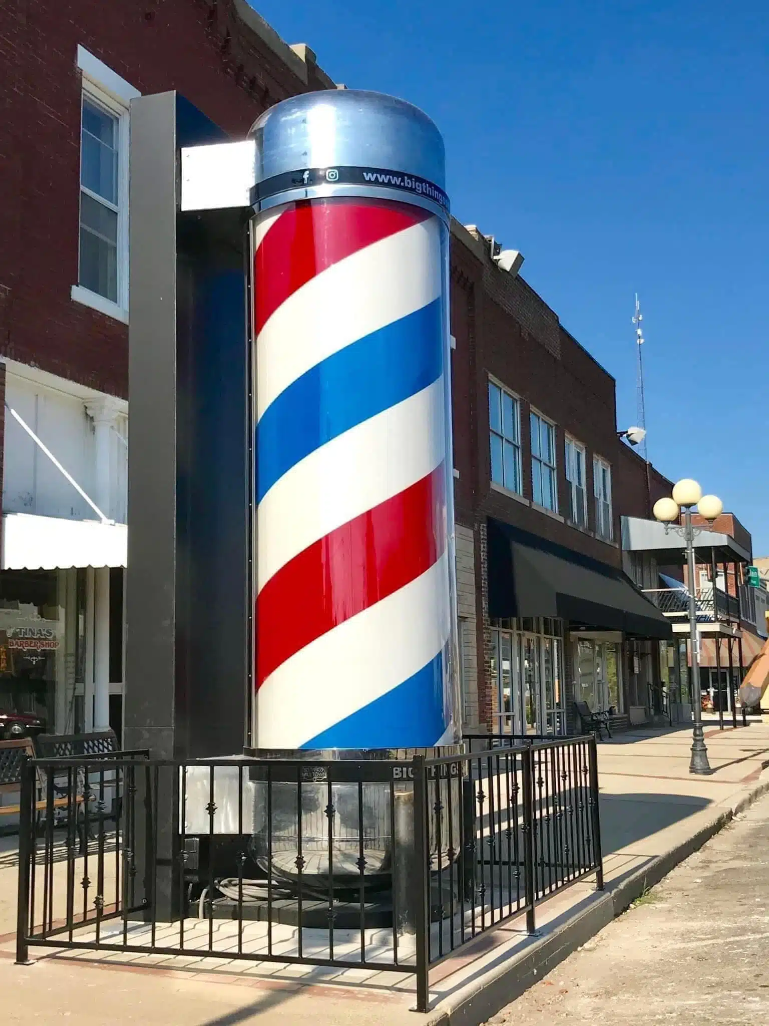 The worlds biggest barber sign The worlds biggest barber sign