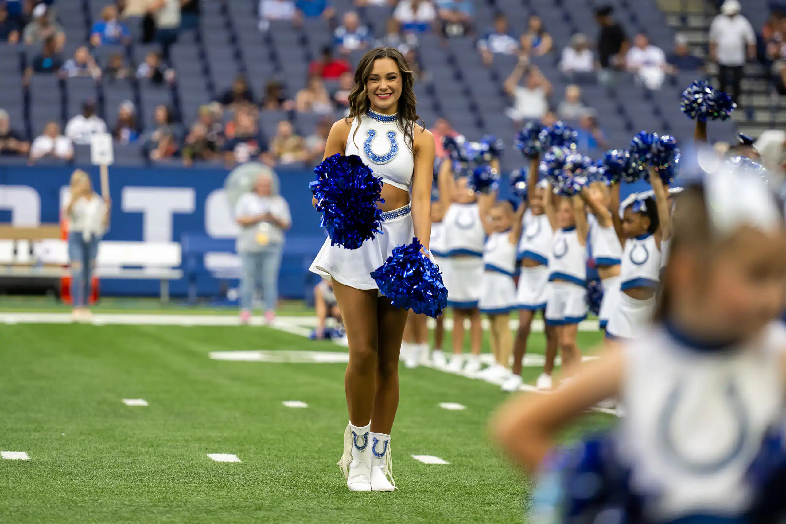Bleeding Blue: From Jr. Cheerleader to Colts Cheerleader 1 2023 0819 CHI 2591 scaled