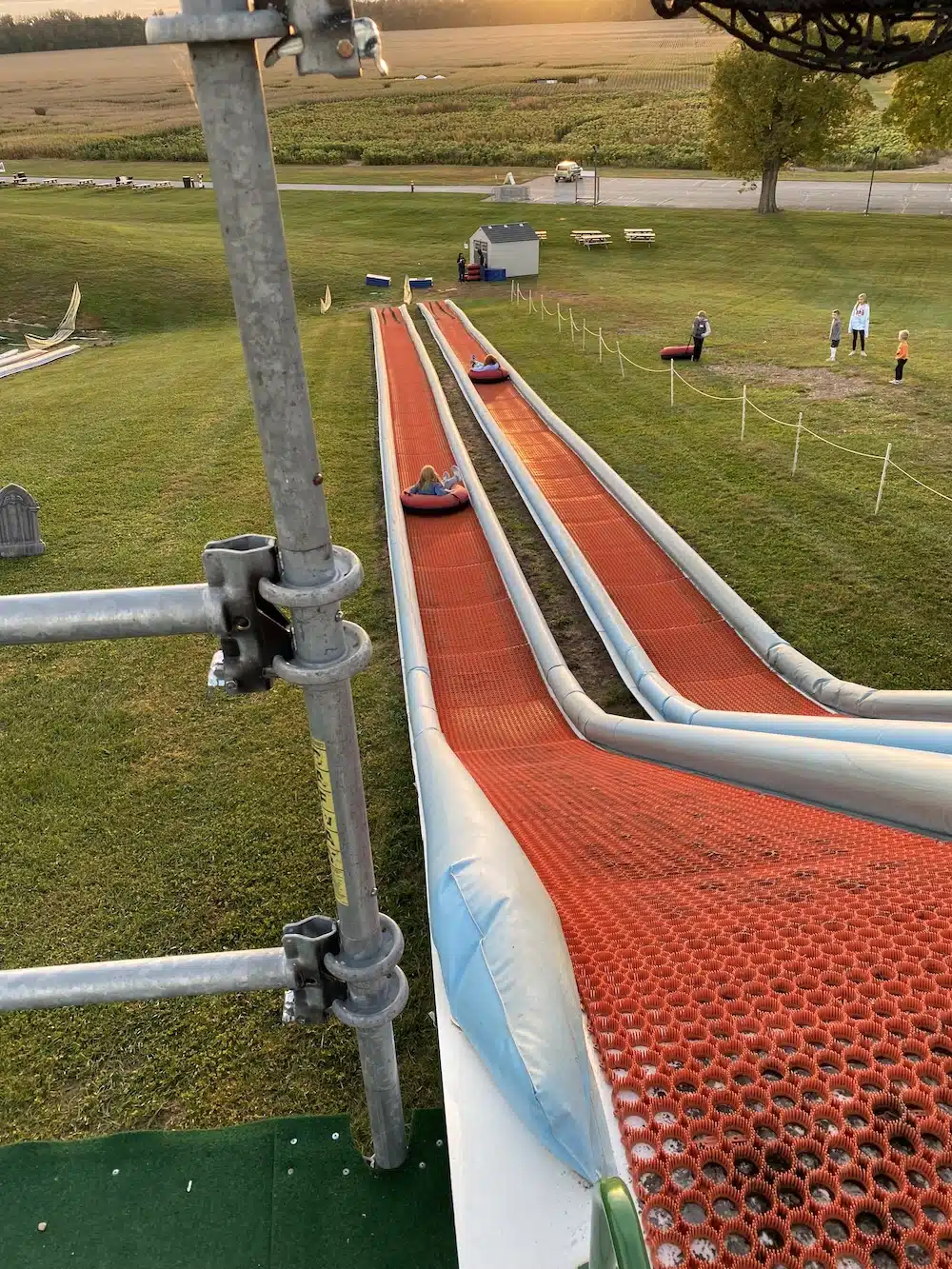 The Headless Horseman at Conner Prairie 2025 - Parents' Guide 7 the big slide at conner prairie in the fall