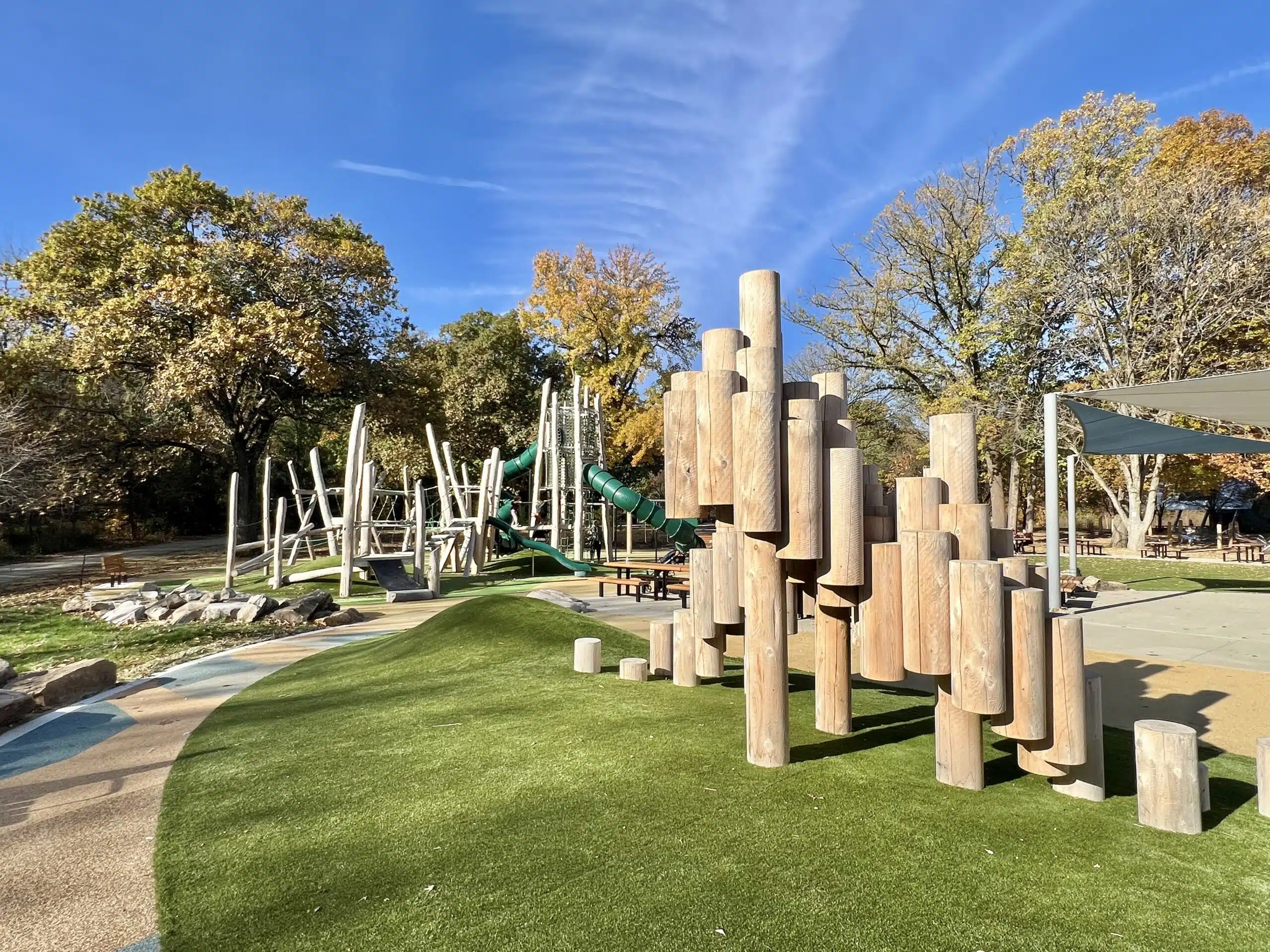 Holliday Park new playground in Indianapolis