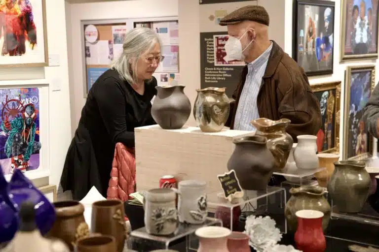 indy art center winter art sale gallery