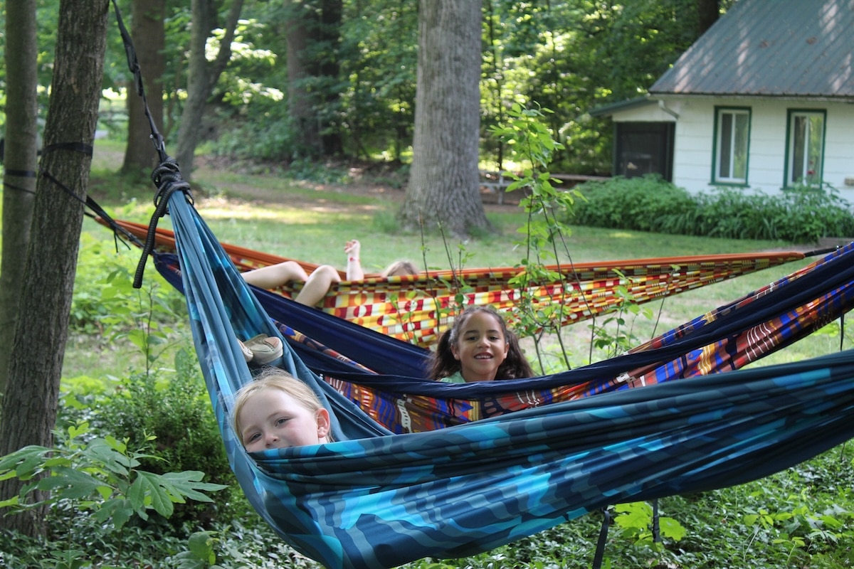 Campers at Camp T on Birch Lake