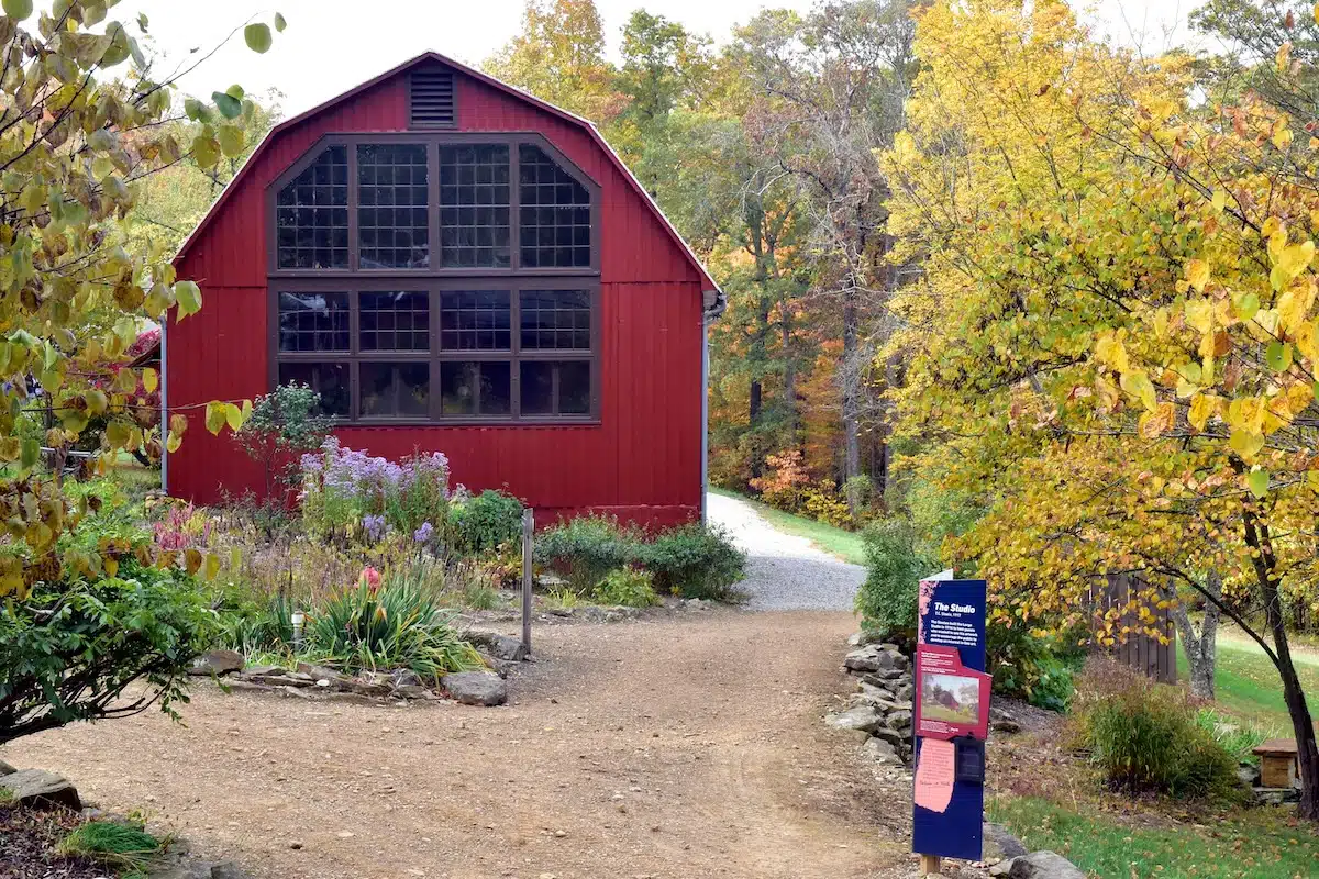 T.C. Steele State Historic Site studio building and grounds in Nashville, Indiana