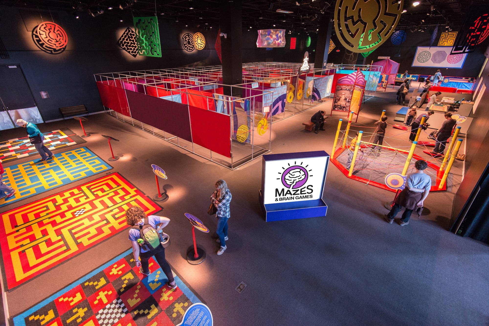 Mazes & Brain Games exhibit at the Indiana State Museum in Indianapolis