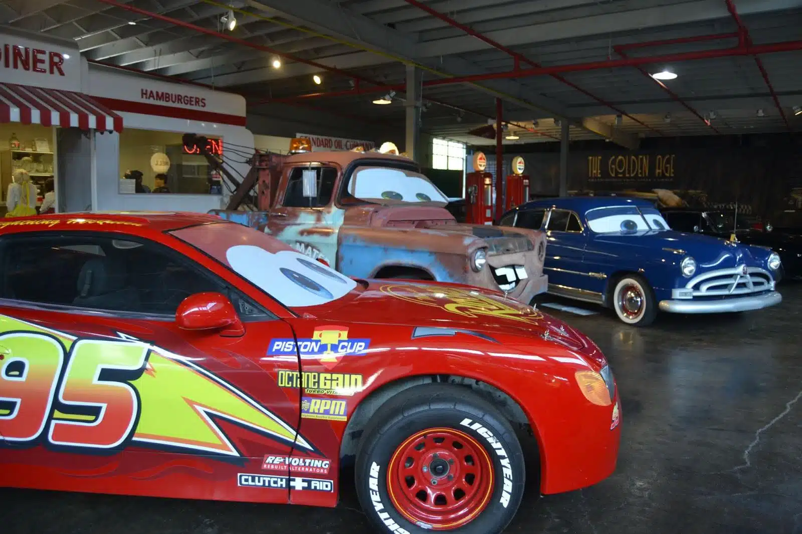 Lightning McQueen, Tow Mater and Doc Hudson at National Auto & Truck Museum (NATMUS)