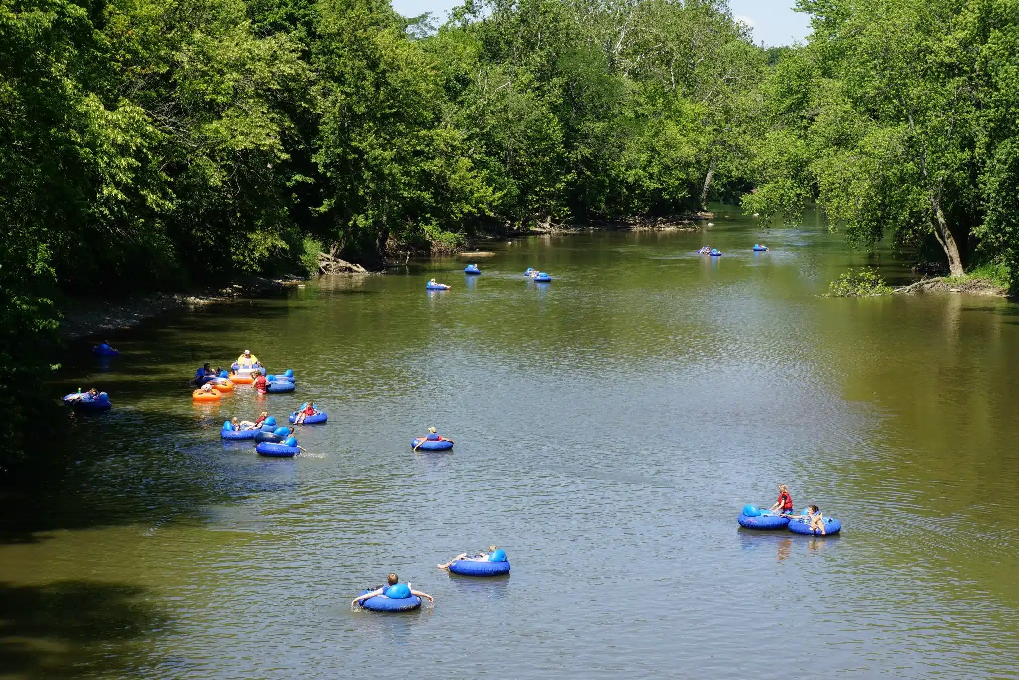 White River Canoe Company float trip on the White River near Indianapolis