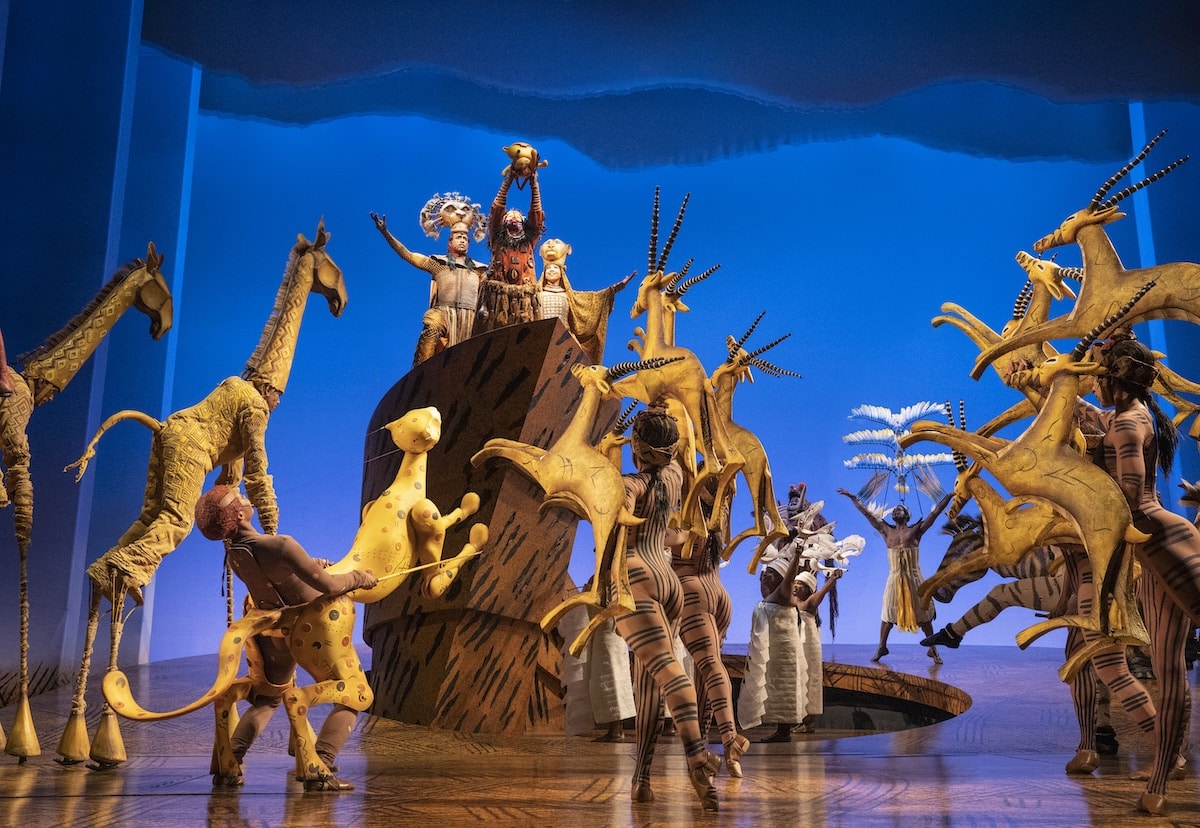 Company of Disney's The Lion King performing Circle of Life on Broadway