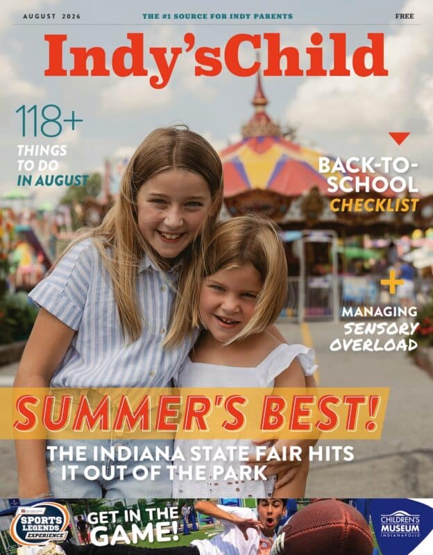 Cover of the August 2026 issue of Indy's Child Magazine