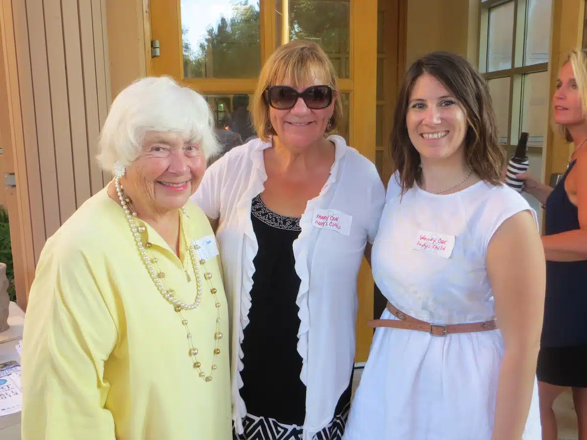Barbara Wynne, Mary Wynne Cox and Wendy Cox Hasser representing three generations of Indy’s Child