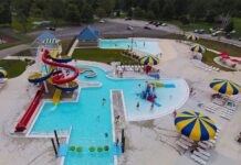 Twilight Swim Deals at Indiana Water Parks aerial Seashore Waterpark in Lebanon: Indy Area Water Park