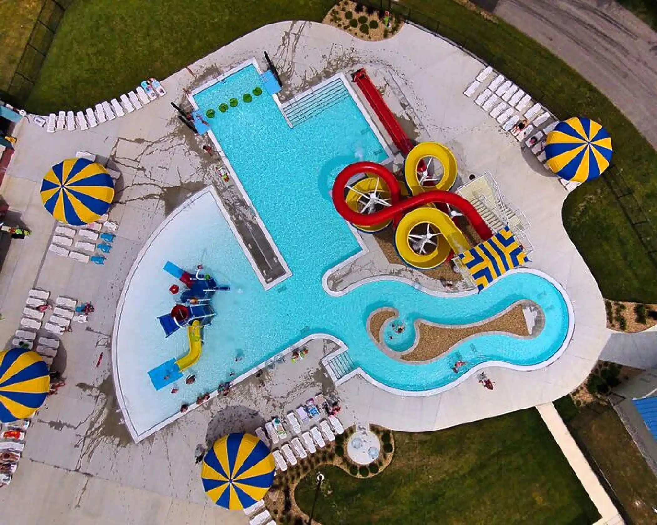 Seashore Waterpark in Lebanon: Indy Area Water Park 1 Aerial view of Seashore Waterpark in Lebanon, Indiana