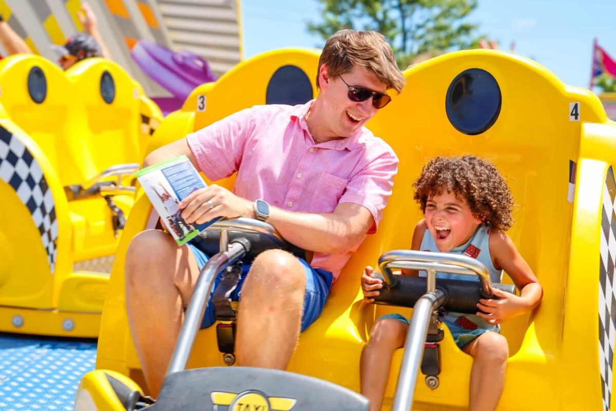 Midway ride at the 2026 Indiana State Fair