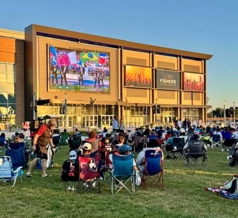Fishers Event Center hosts three free outdoor movies this fall, including Back to the Future, Miracle and Hocus Pocus.