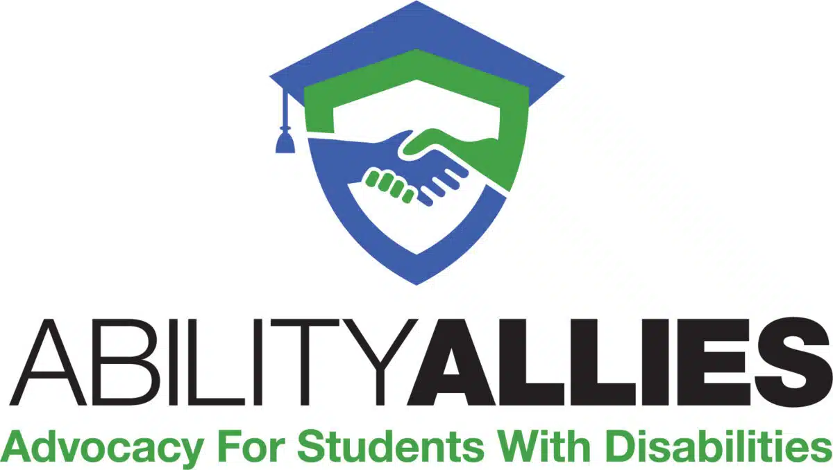 Protecting the Education of Students with Disabilities 2 Color Vert Logo White Bkgrnd AbilityAllies Logo