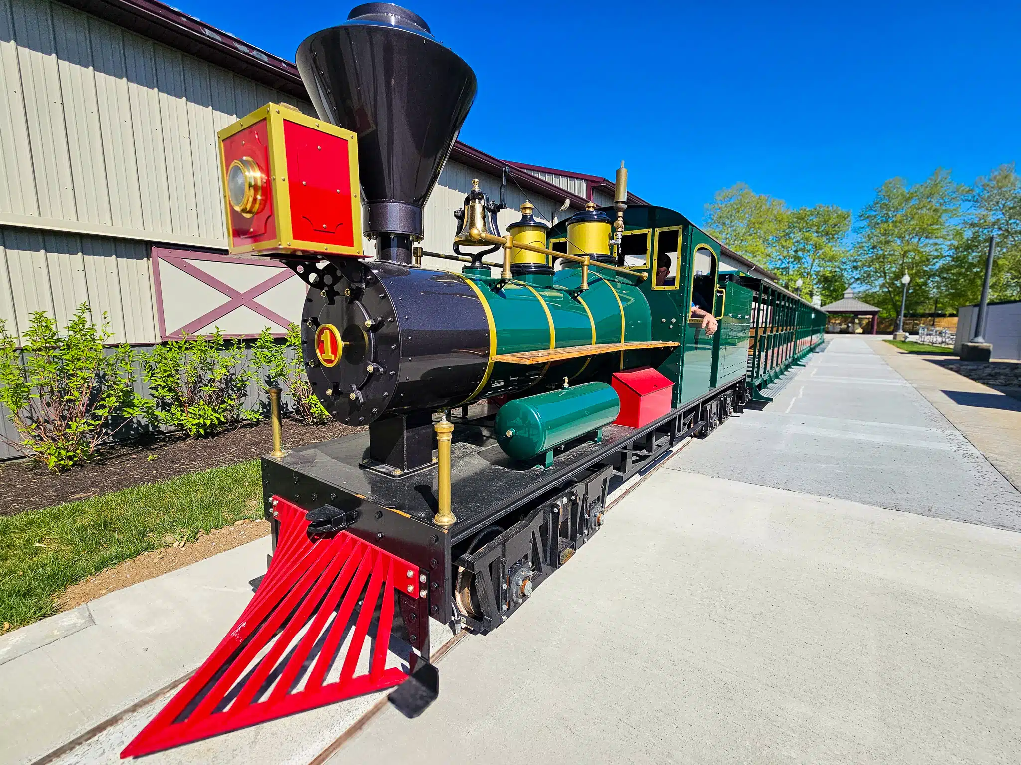 State Fair Train carrying guests through the 2026 Indiana State Fairgrounds