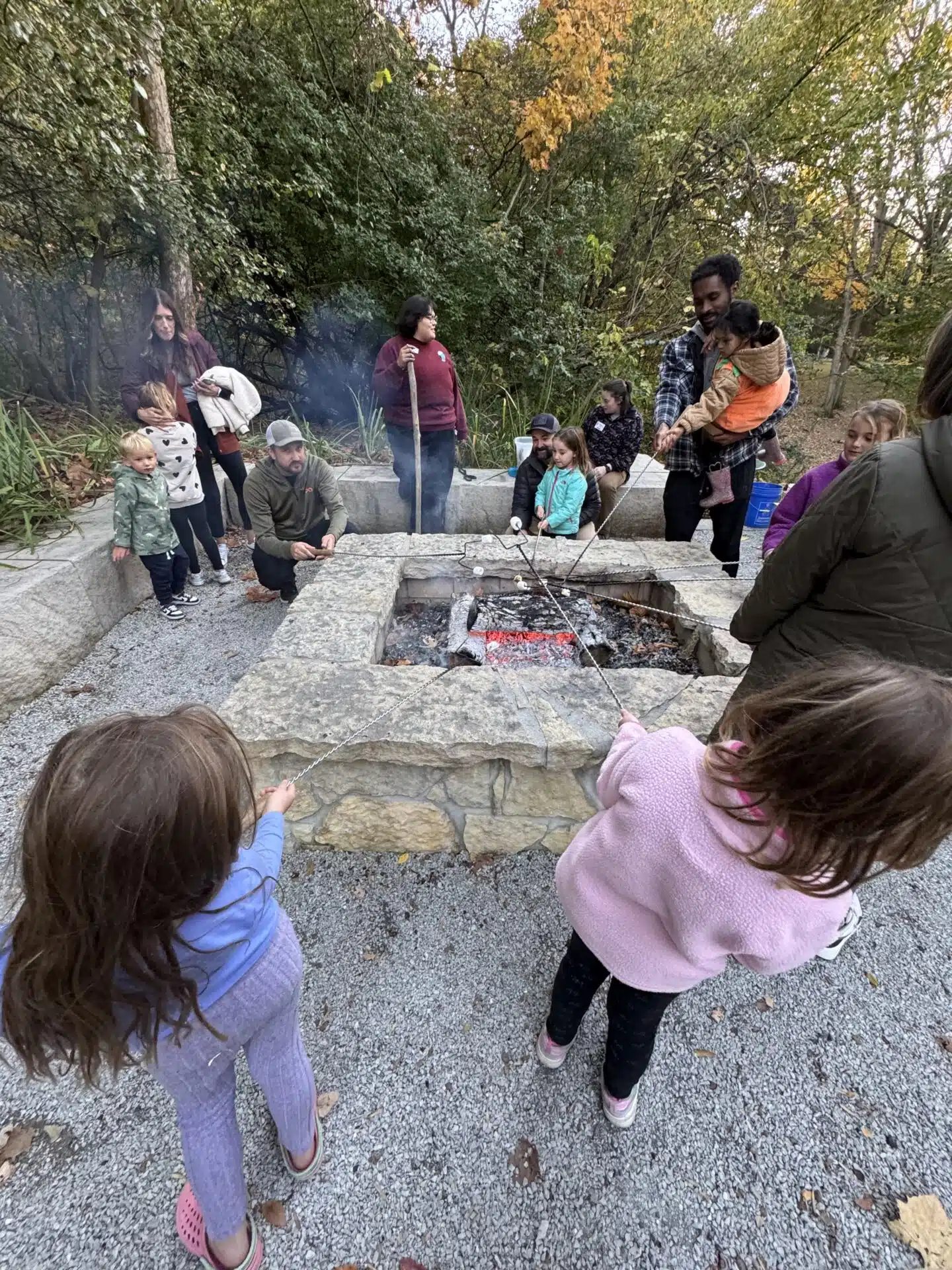 Hauntless Halloween at Holliday Park: A Parent Review 5 Roasting marshmallows at the Hauntless Halloween campfire at Holliday Park
